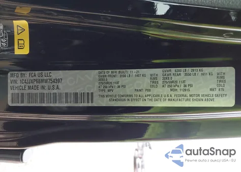 2021 Jeep Wrangler 4Xe Unlimited Sahara 4X4 from USA, damaged, VIN 1C4JJXP68MW754397